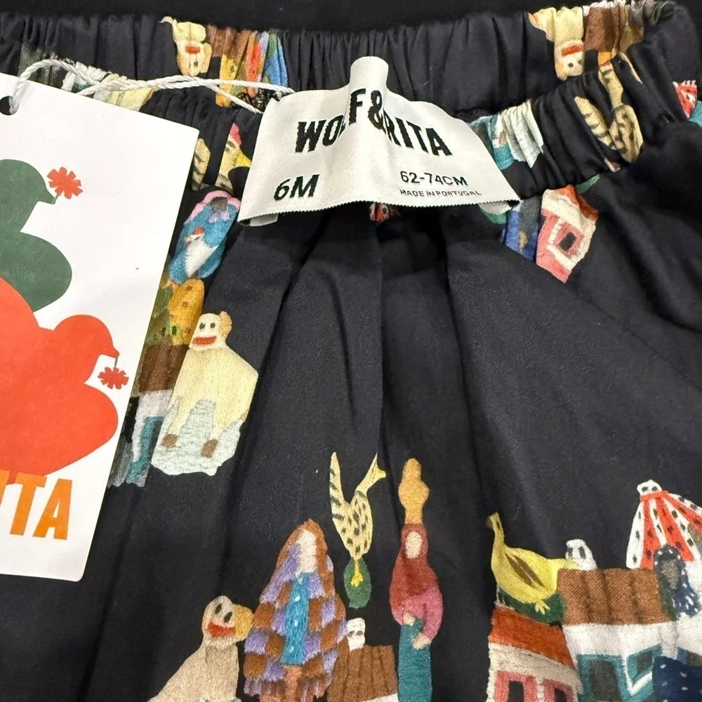 WOLF AND RITA 'TALES OF THE LAND AND SEA' AURORA  BABY BODYSUIT SET